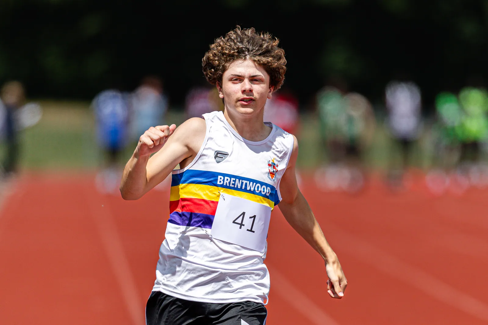 Brentwood Beagles athletes at the Essex Schools Championships, Chelmsford, 13 June 2026