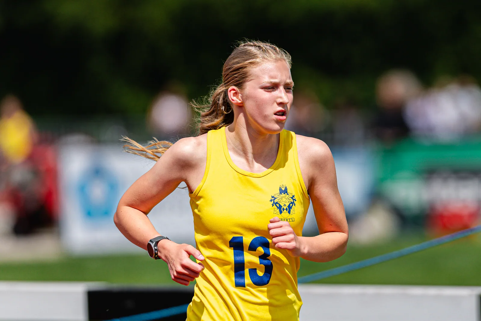 Brentwood Beagles athletes at the Essex Schools Championships, Chelmsford, 13 June 2026