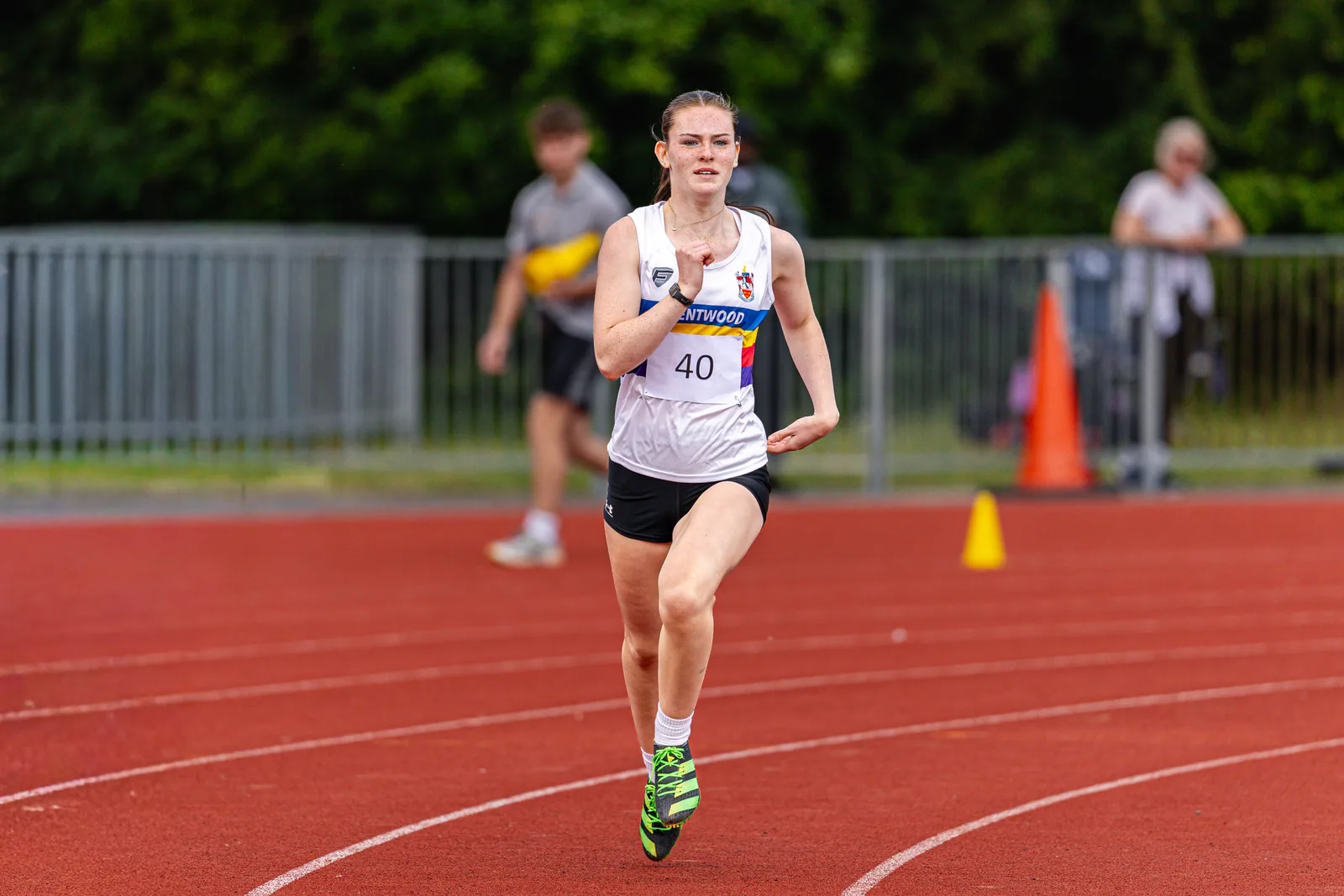Brentwood Beagles athletes at the Essex Schools Championships, Chelmsford, 13 June 2026