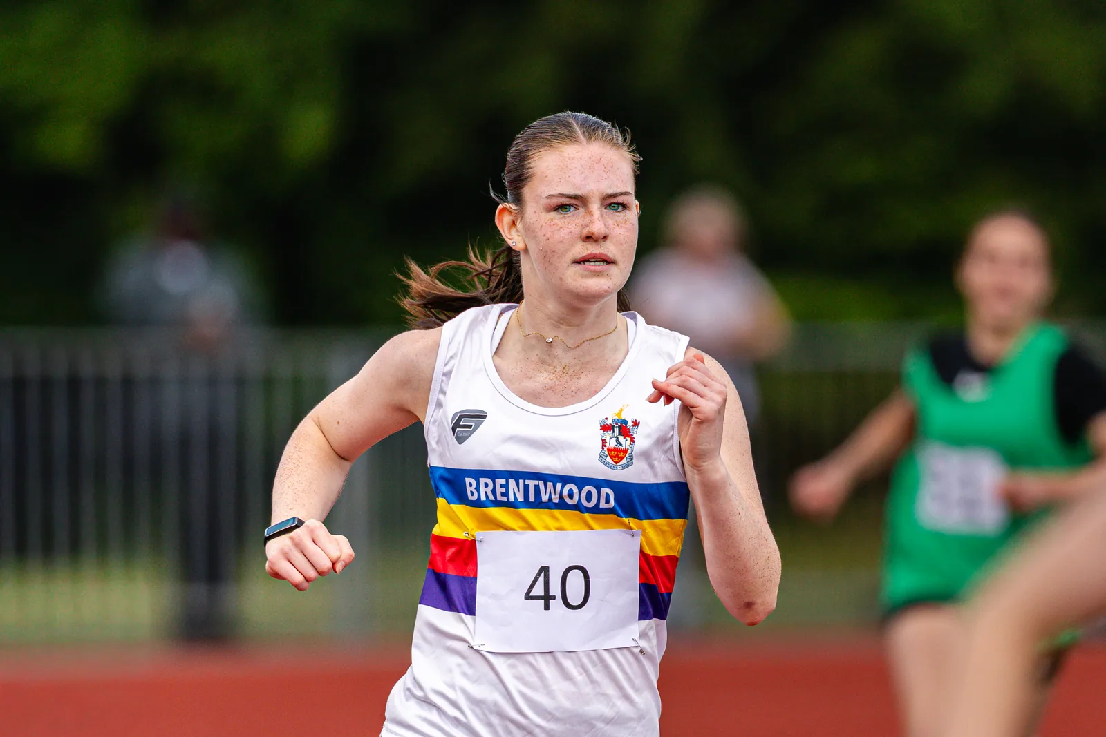 Brentwood Beagles athletes at the Essex Schools Championships, Chelmsford, 13 June 2026