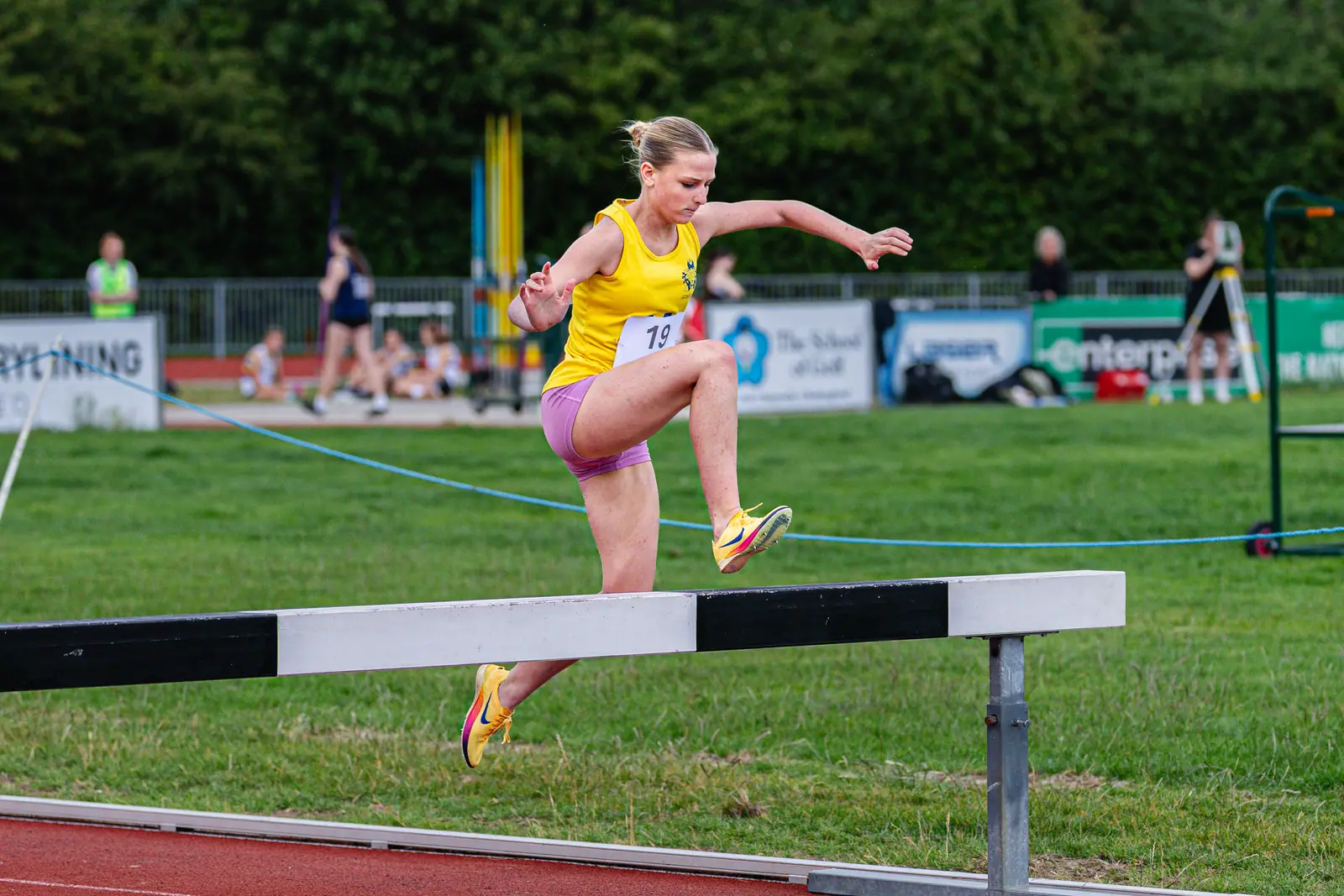 Brentwood Beagles athletes at the Essex Schools Championships, Chelmsford, 13 June 2026