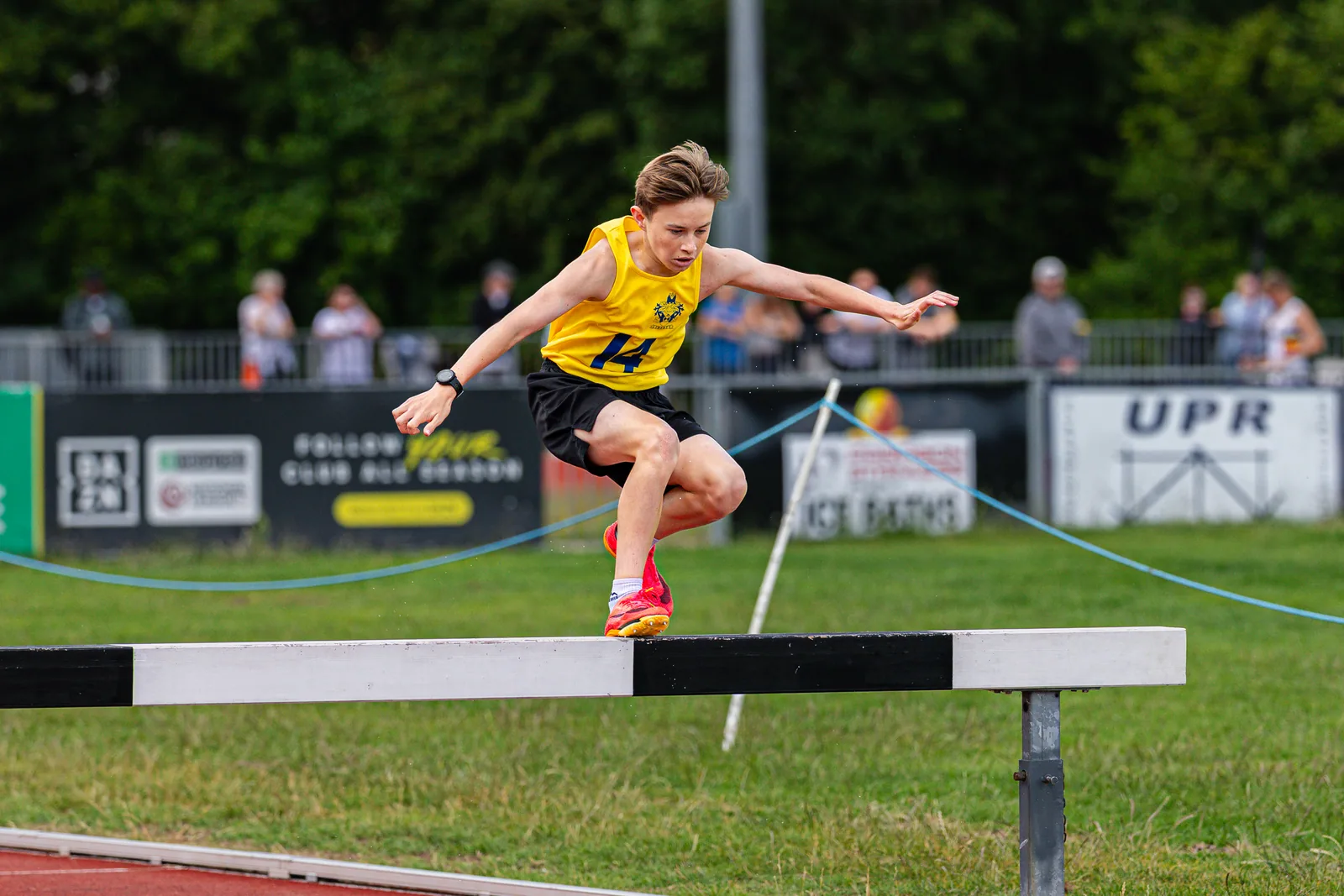 Brentwood Beagles athletes at the Essex Schools Championships, Chelmsford, 13 June 2026