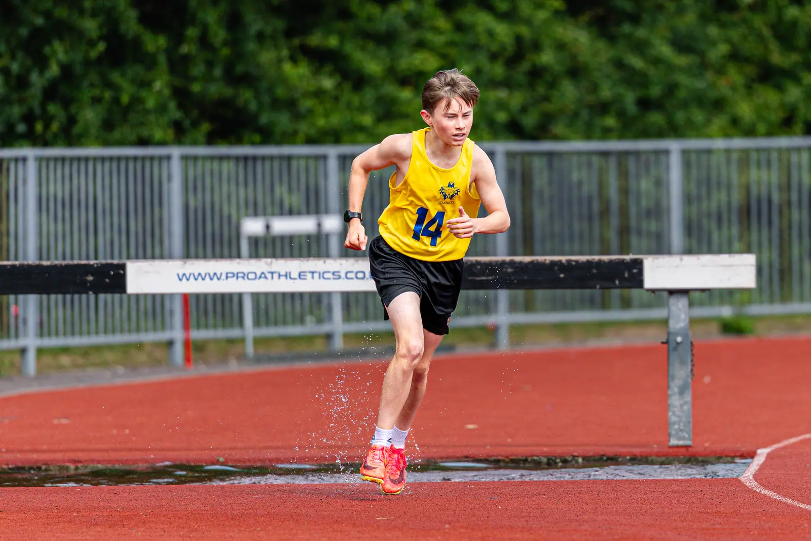 Brentwood Beagles athletes at the Essex Schools Championships, Chelmsford, 13 June 2026