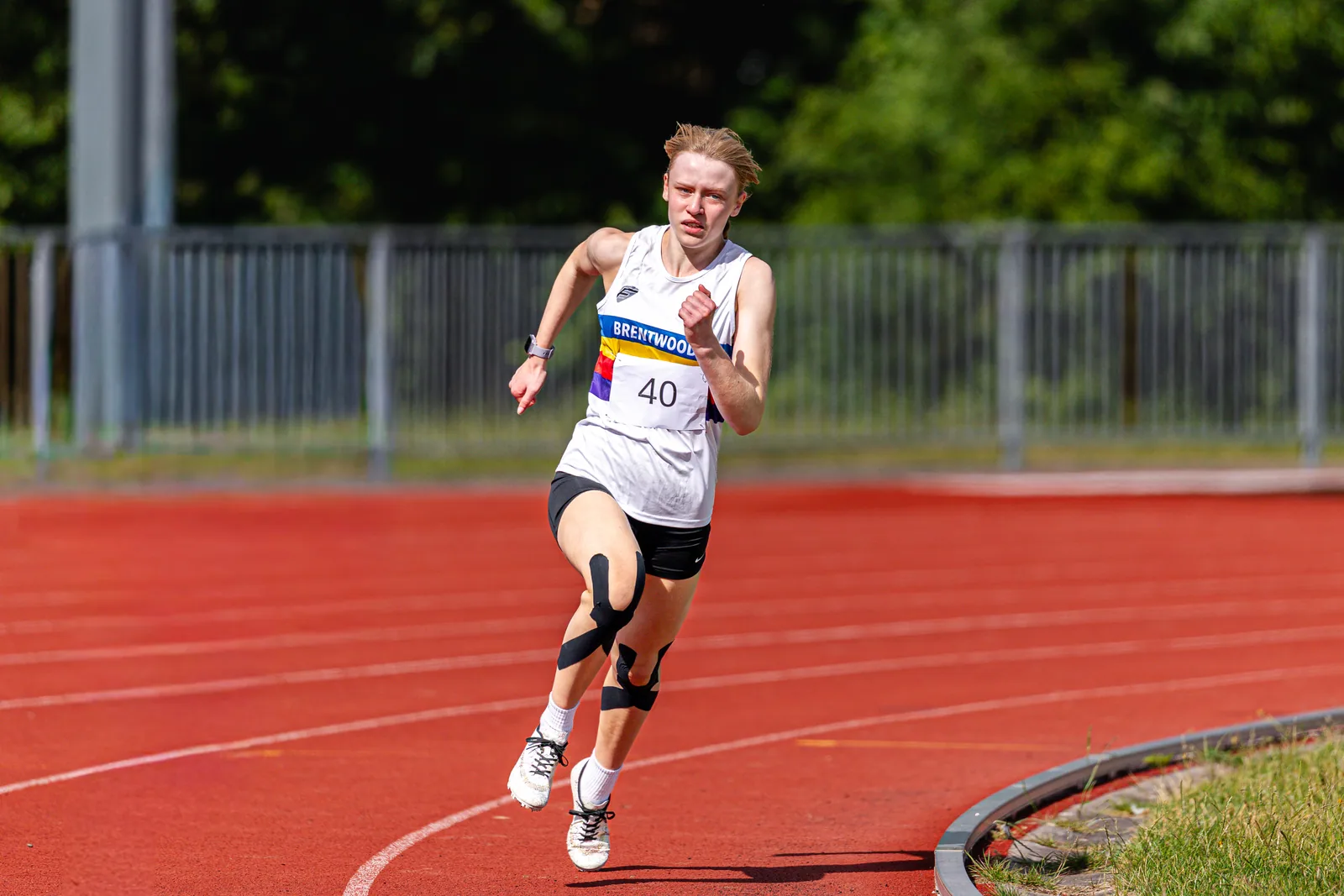 Brentwood Beagles athletes at the Essex Schools Championships, Chelmsford, 13 June 2026