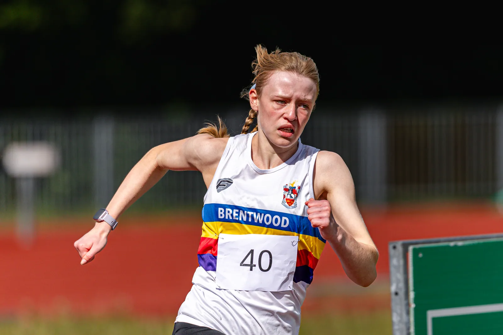 Brentwood Beagles athletes at the Essex Schools Championships, Chelmsford, 13 June 2026