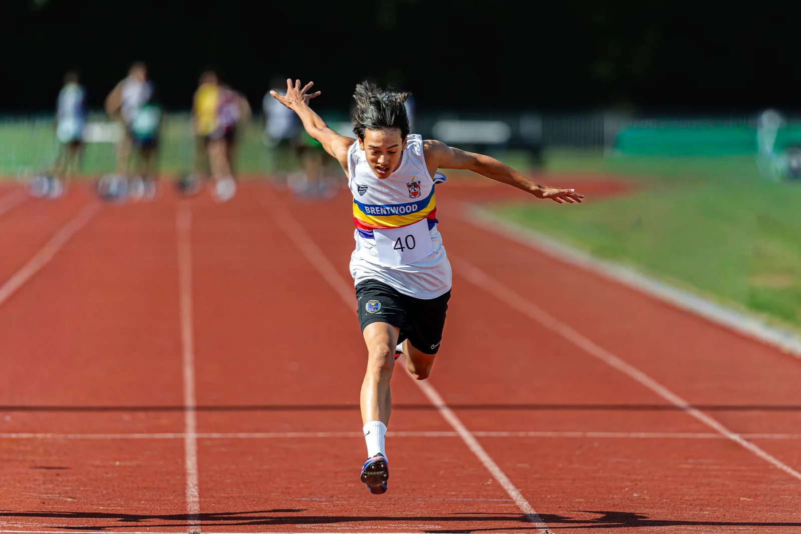 Brentwood Beagles athletes at the Essex Schools Championships, Chelmsford, 13 June 2026