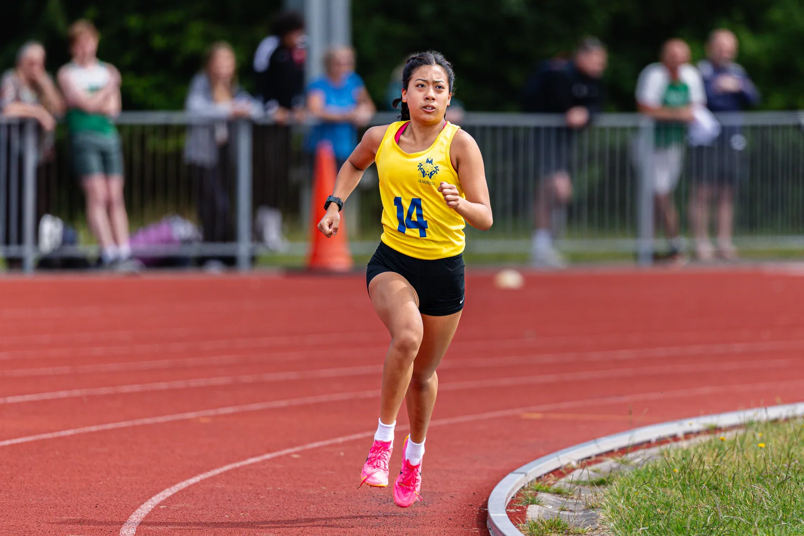 Brentwood Beagles athletes at the Essex Schools Championships, Chelmsford, 13 June 2026