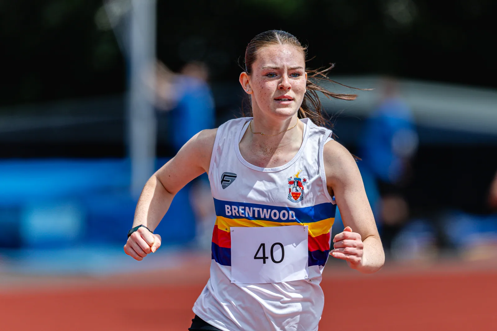 Brentwood Beagles athletes at the Essex Schools Championships, Chelmsford, 13 June 2026