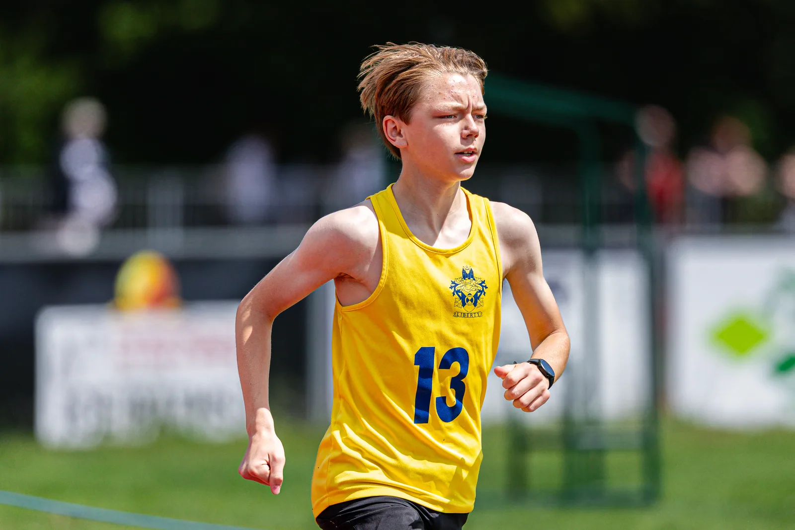 Brentwood Beagles athletes at the Essex Schools Championships, Chelmsford, 13 June 2026