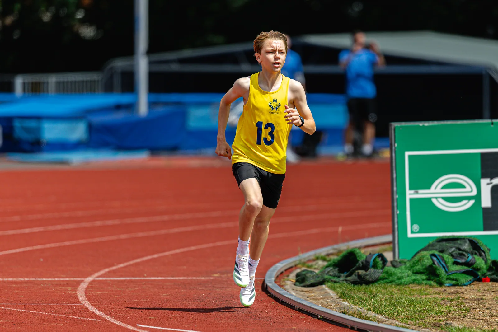 Brentwood Beagles athletes at the Essex Schools Championships, Chelmsford, 13 June 2026