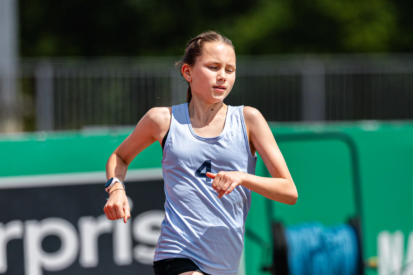 Brentwood Beagles athletes at the Essex Schools Championships, Chelmsford, 13 June 2026