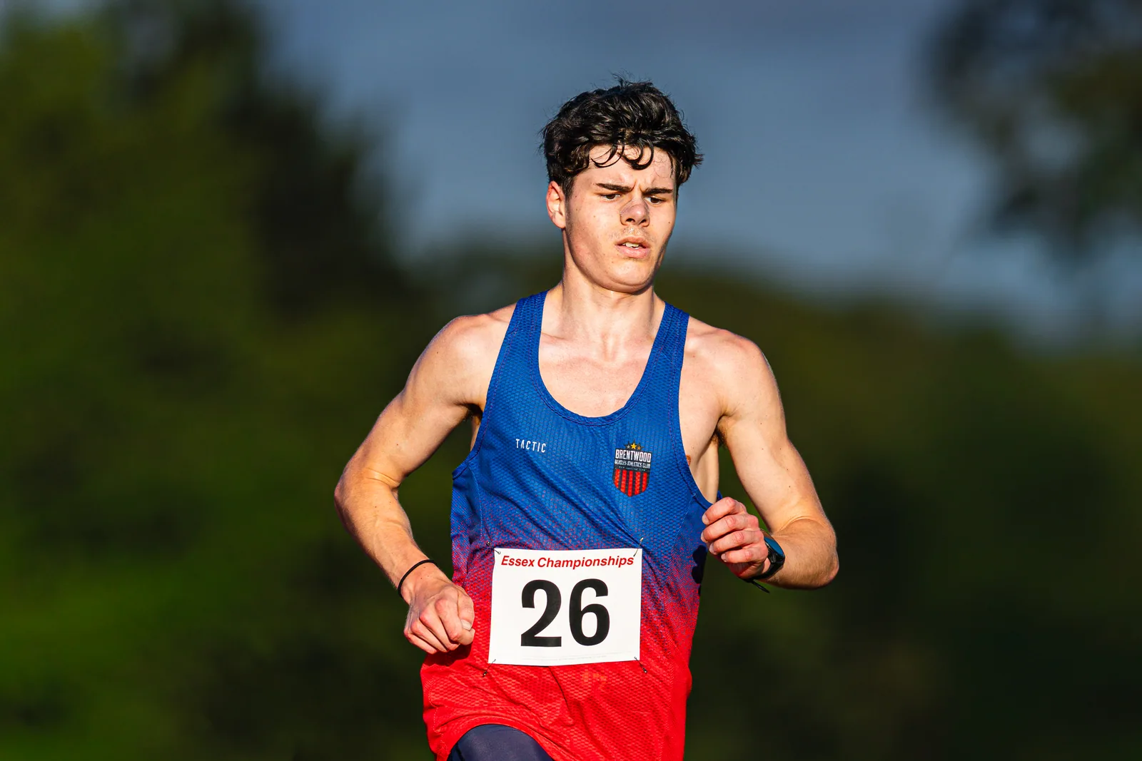 Brentwood Beagles athletes at the Essex 5000m Championship, Brentwood track, Brentwood, 17 June 2026