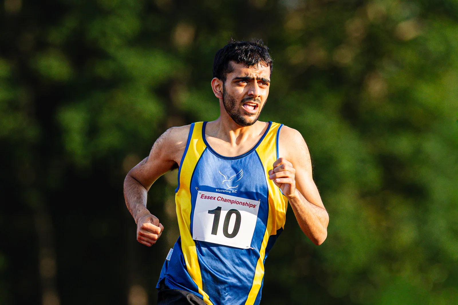 Brentwood Beagles athletes at the Essex 5000m Championship, Brentwood track, Brentwood, 17 June 2026