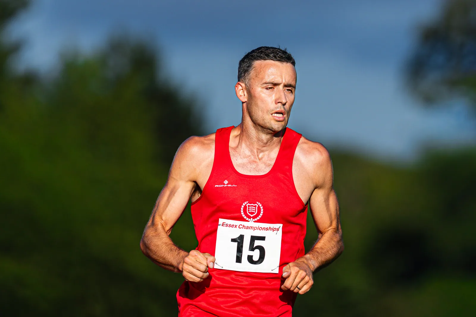 Brentwood Beagles athletes at the Essex 5000m Championship, Brentwood track, Brentwood, 17 June 2026