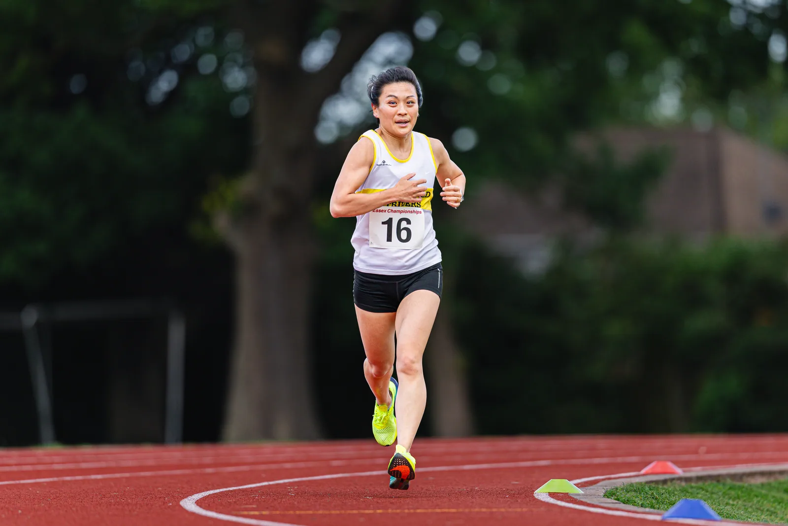 Brentwood Beagles athletes at the Essex 5000m Championship, Brentwood track, Brentwood, 17 June 2026