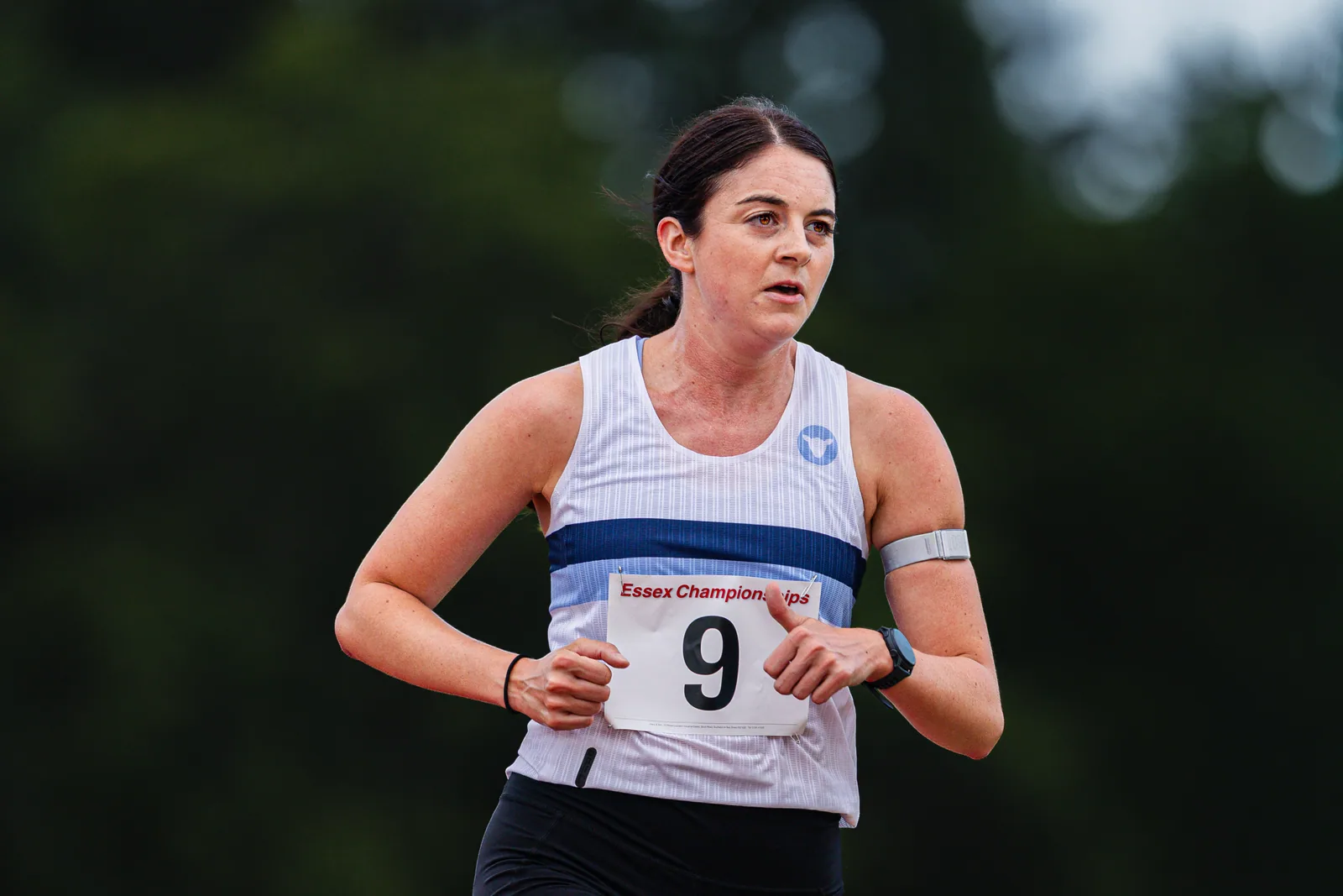 Brentwood Beagles athletes at the Essex 5000m Championship, Brentwood track, Brentwood, 17 June 2026