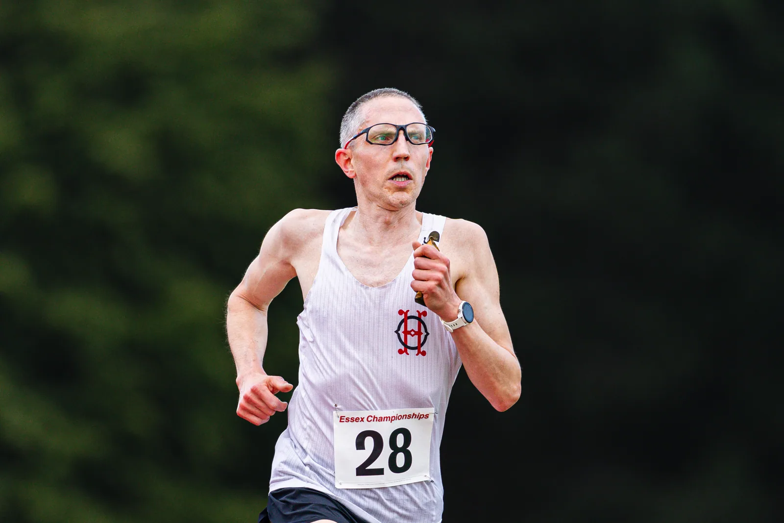Brentwood Beagles athletes at the Essex 5000m Championship, Brentwood track, Brentwood, 17 June 2026