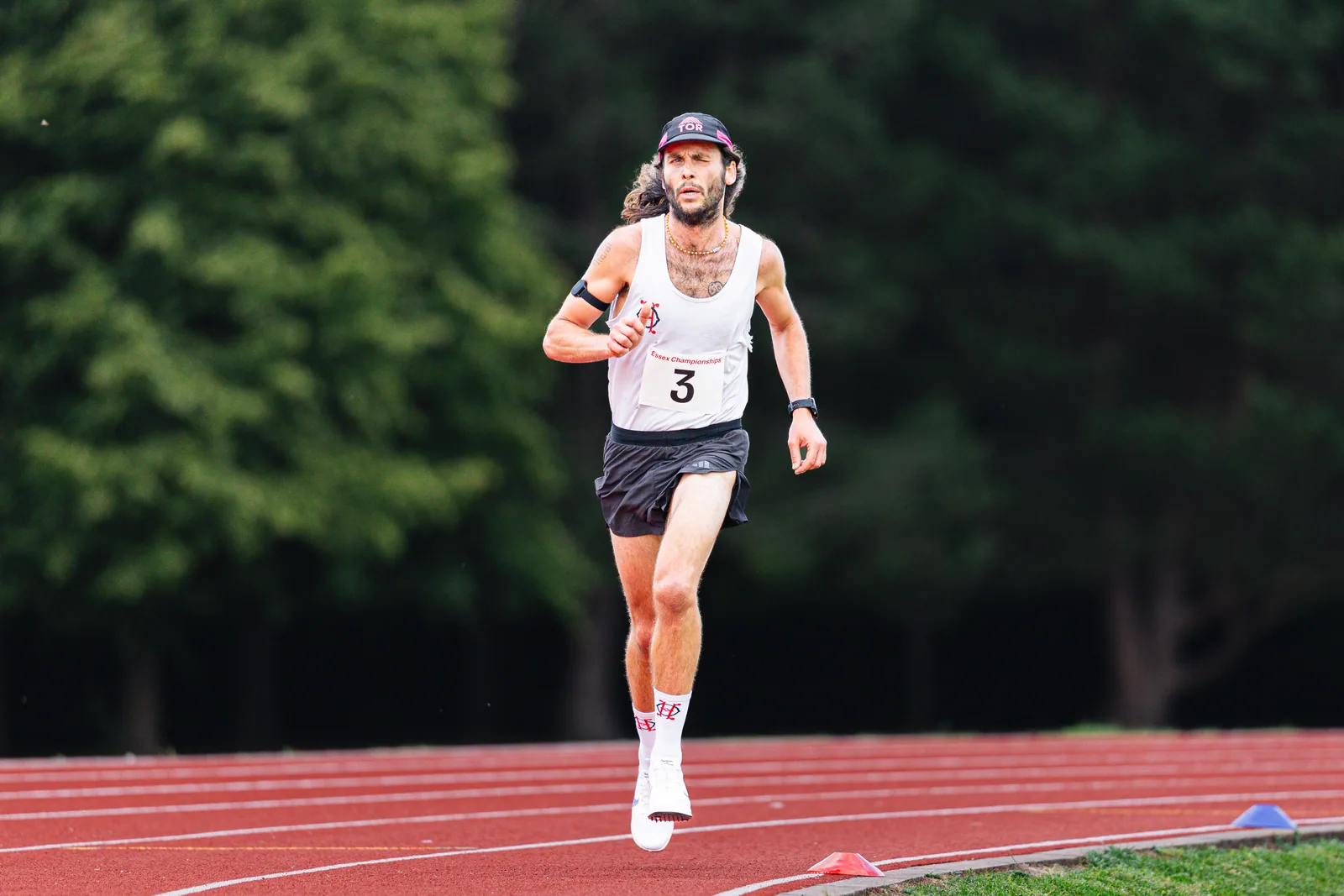 Brentwood Beagles athletes at the Essex 5000m Championship, Brentwood track, Brentwood, 17 June 2026