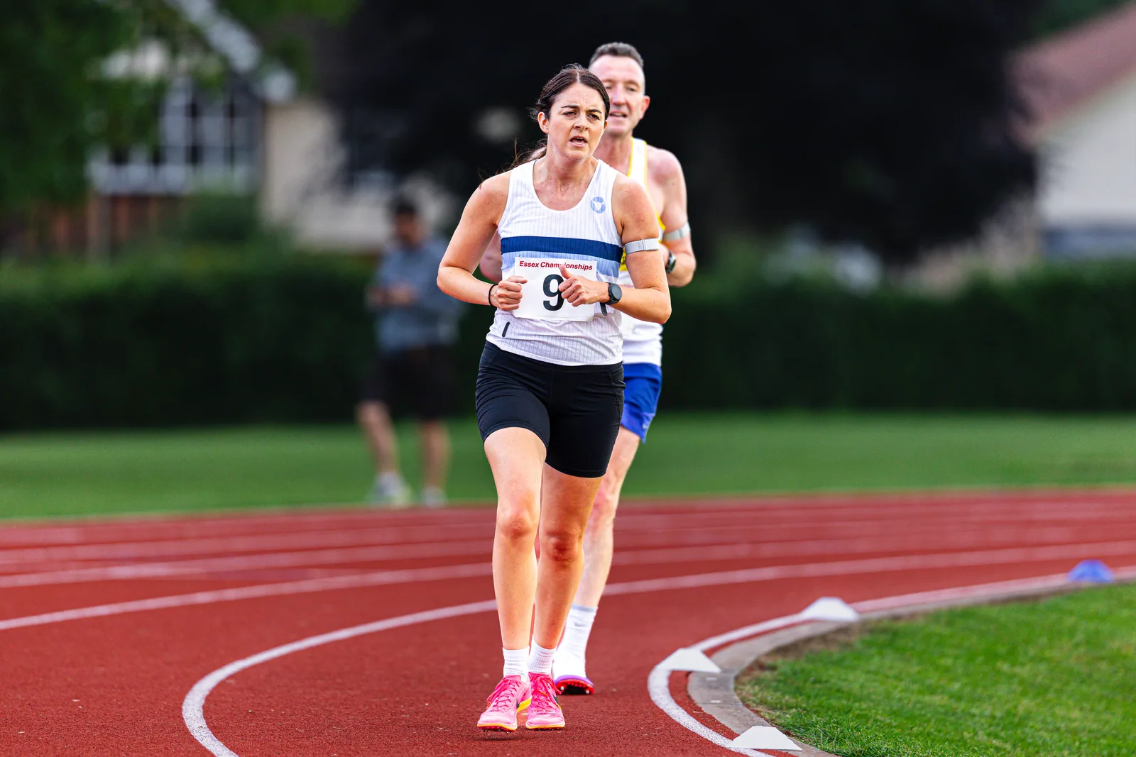 Brentwood Beagles athletes at the Essex 5000m Championship, Brentwood track, Brentwood, 17 June 2026