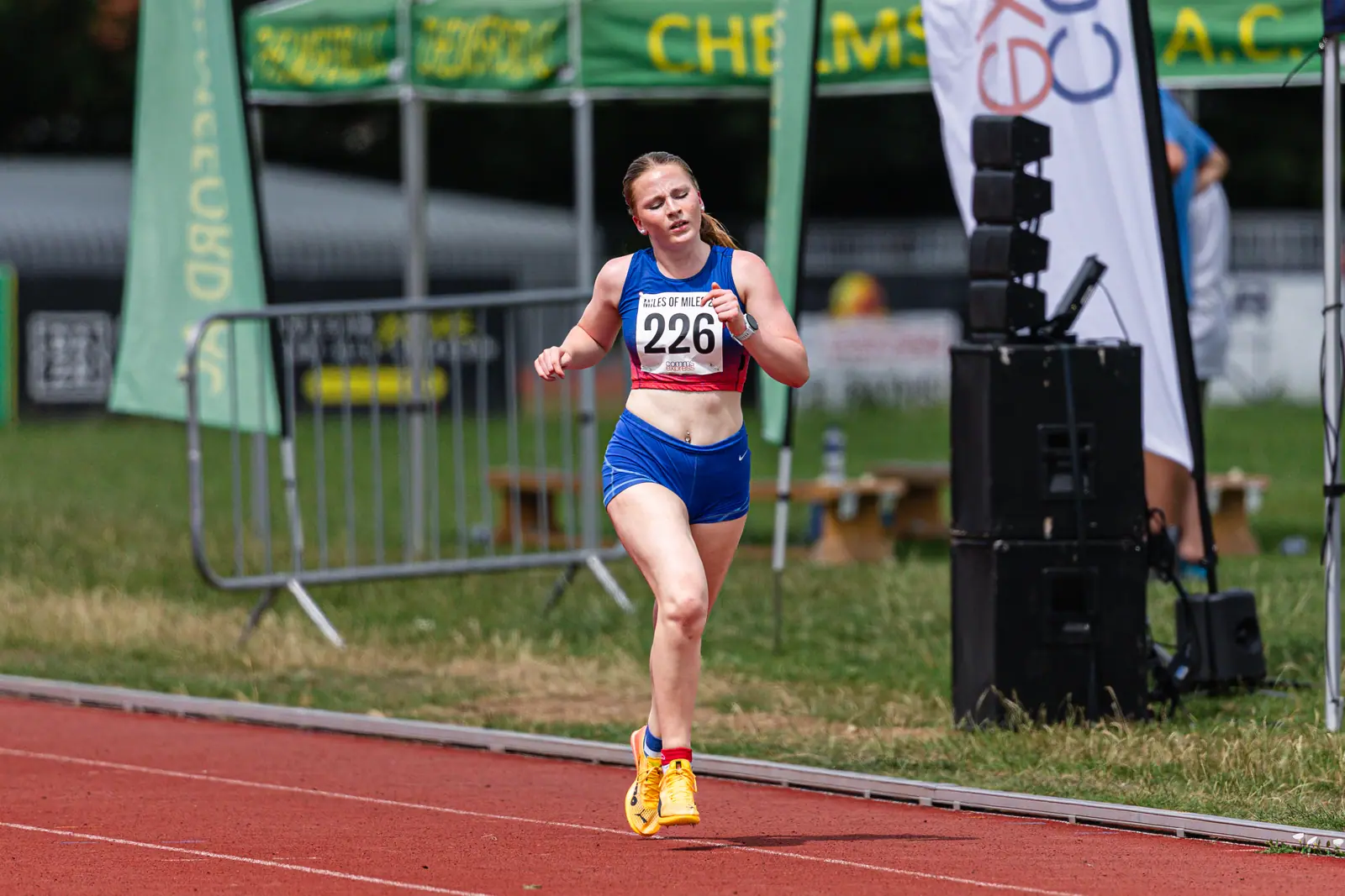 Brentwood Beagles athletes at the Essex Mile Championships, 20 June 2026