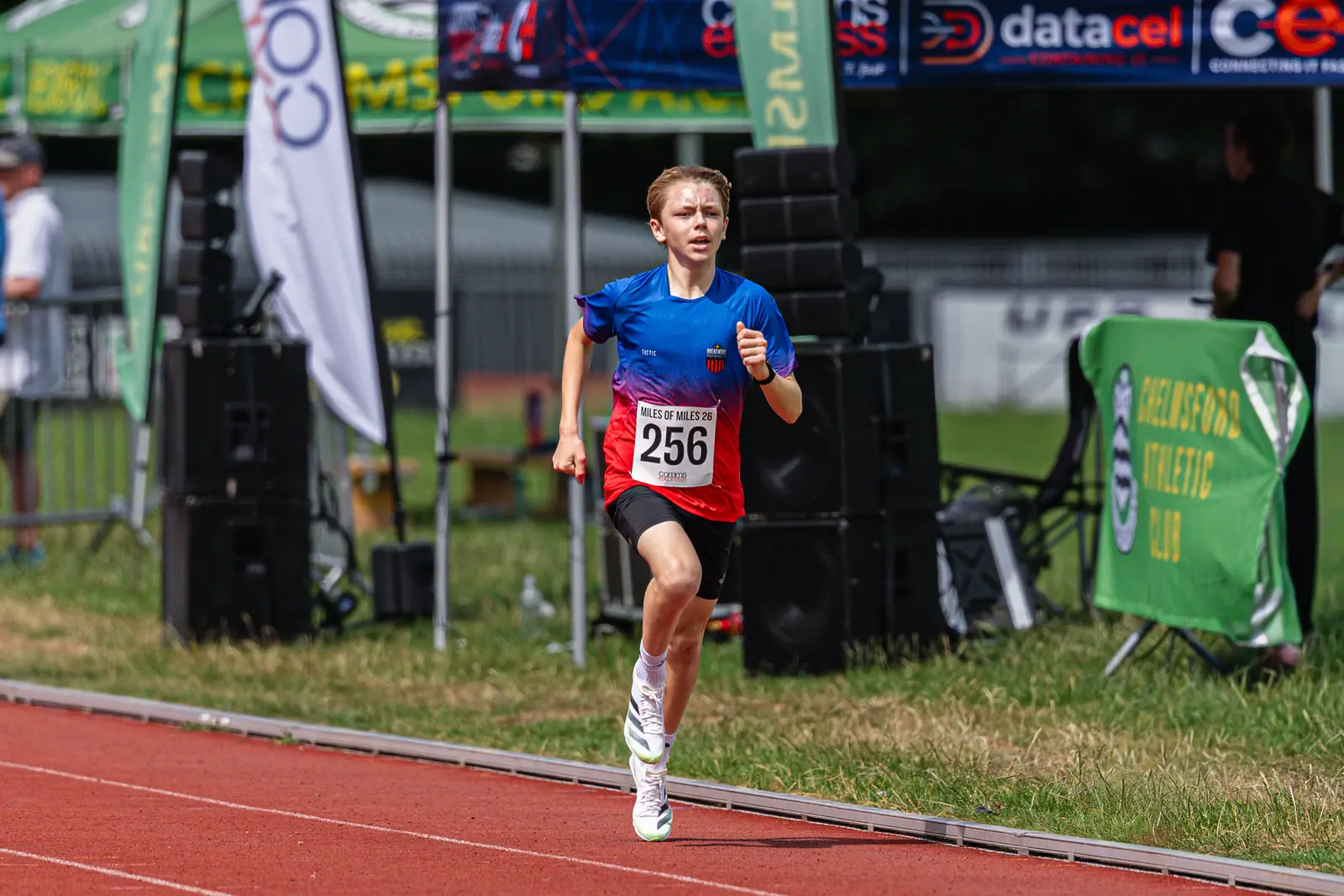 Brentwood Beagles athletes at the Essex Mile Championships, 20 June 2026