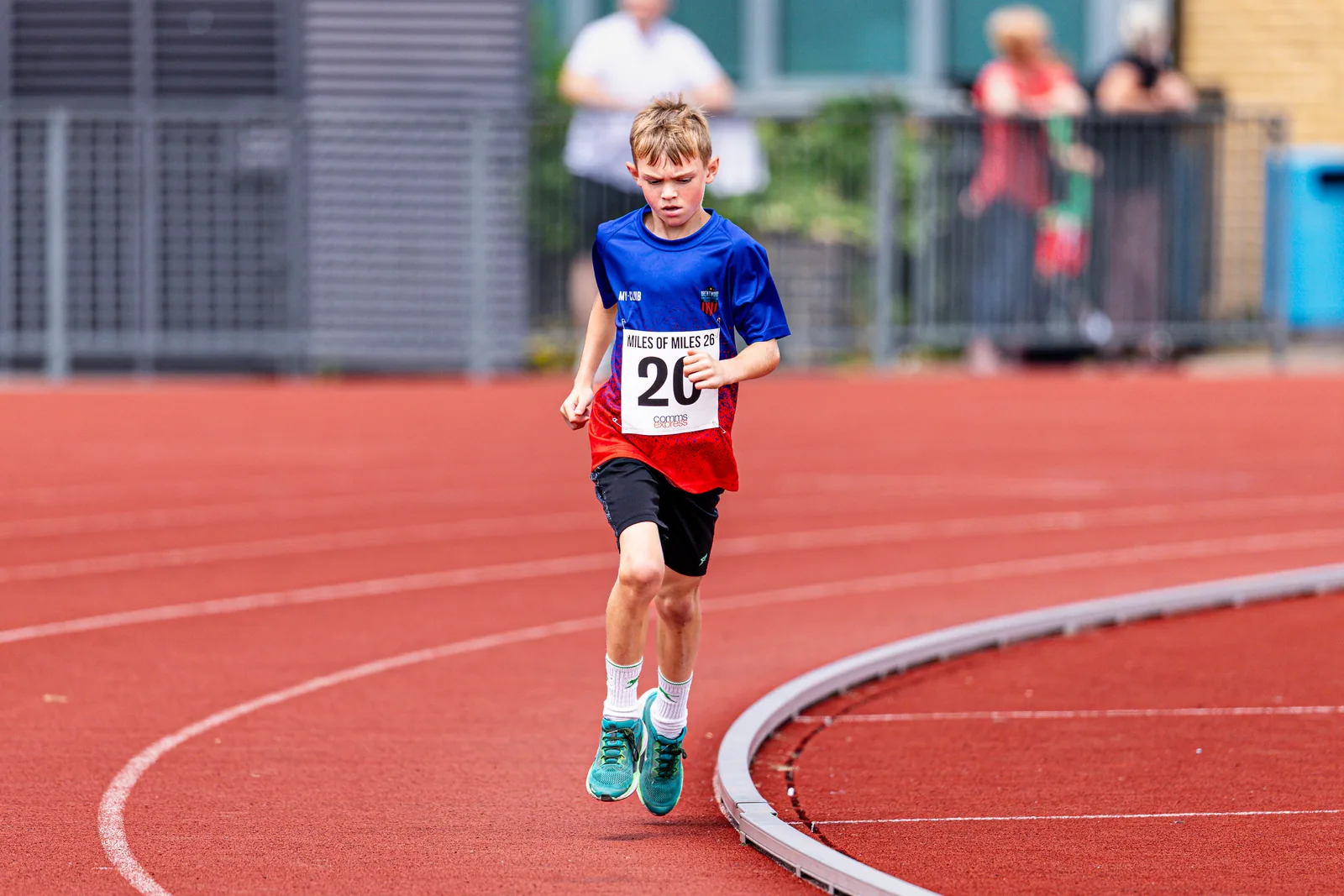Brentwood Beagles athletes at the Essex Mile Championships, 20 June 2026