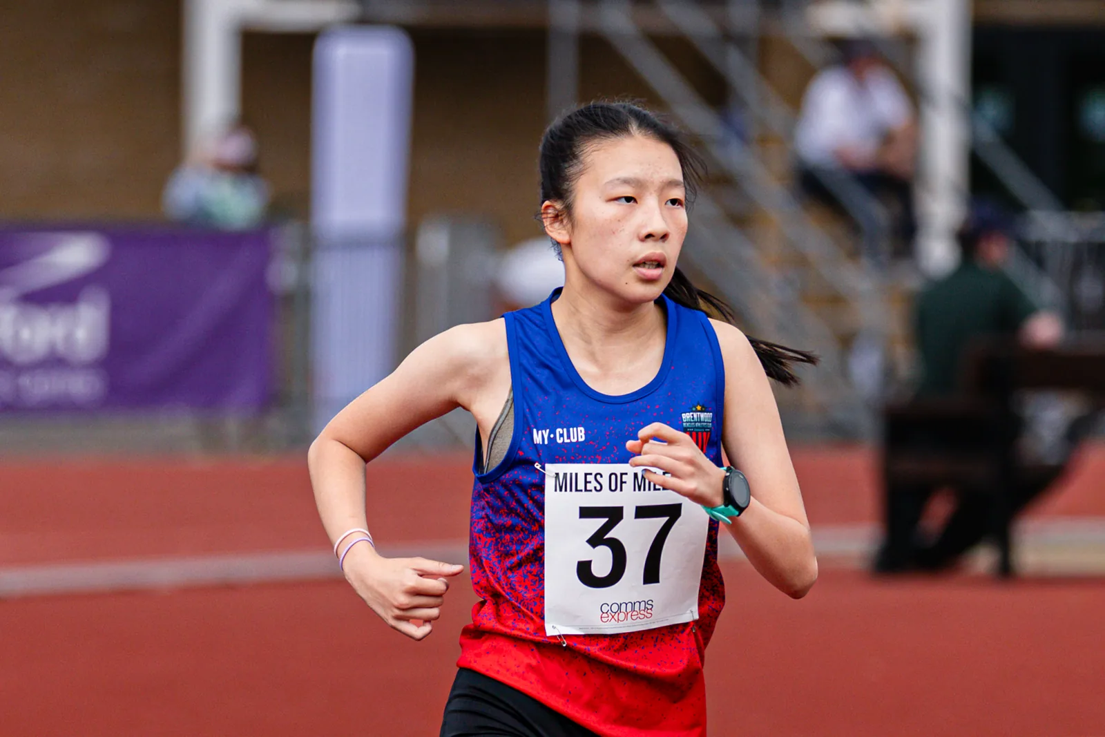 Brentwood Beagles athletes at the Essex Mile Championships, 20 June 2026