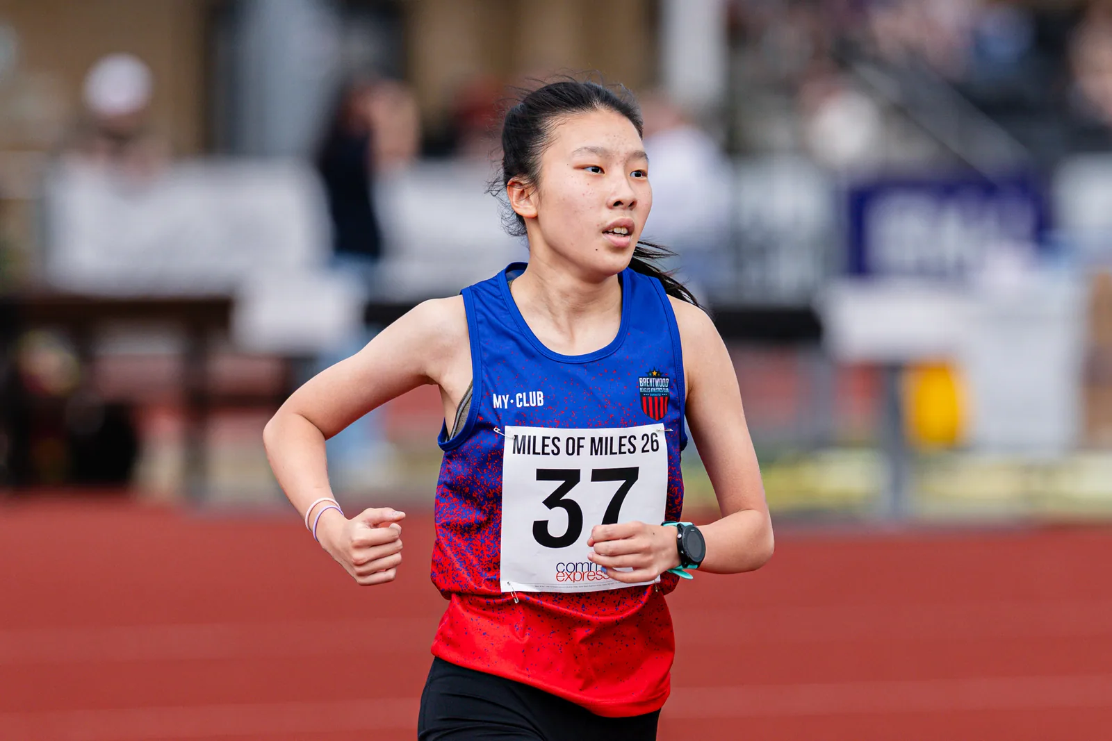 Brentwood Beagles athletes at the Essex Mile Championships, 20 June 2026