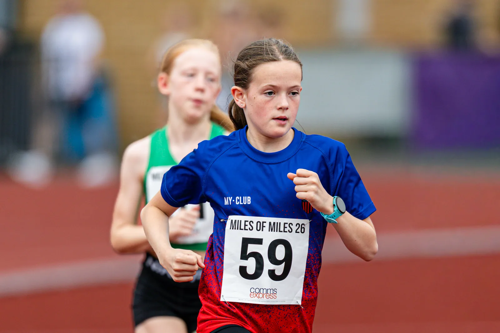Brentwood Beagles athletes at the Essex Mile Championships, 20 June 2026