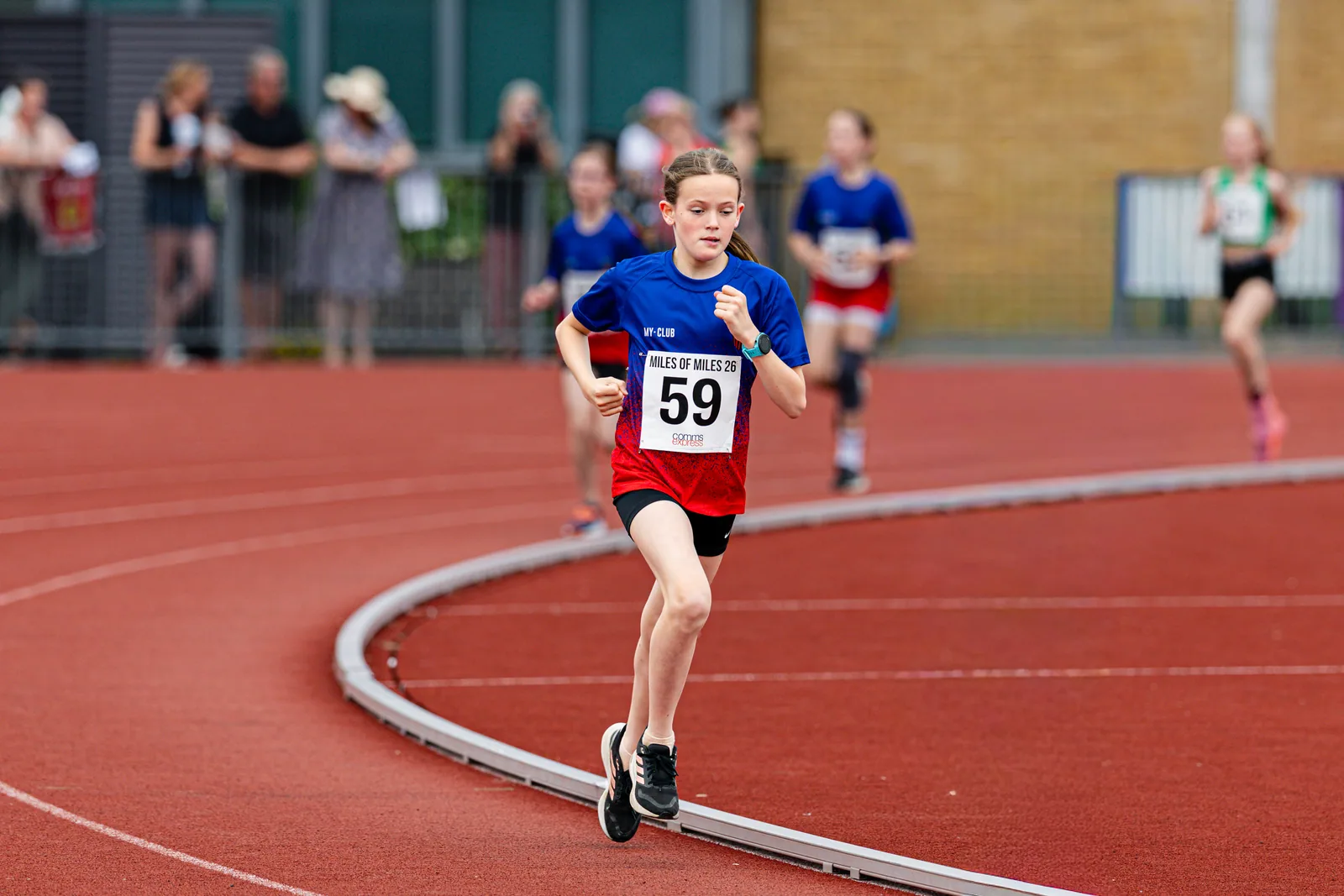 Brentwood Beagles athletes at the Essex Mile Championships, 20 June 2026
