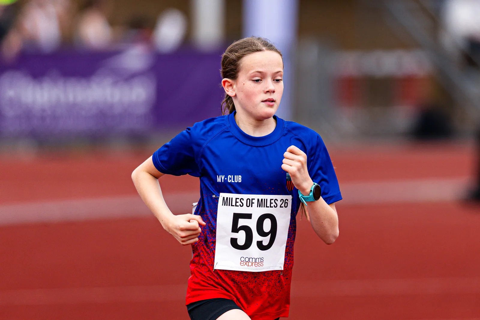 Brentwood Beagles athletes at the Essex Mile Championships, 20 June 2026