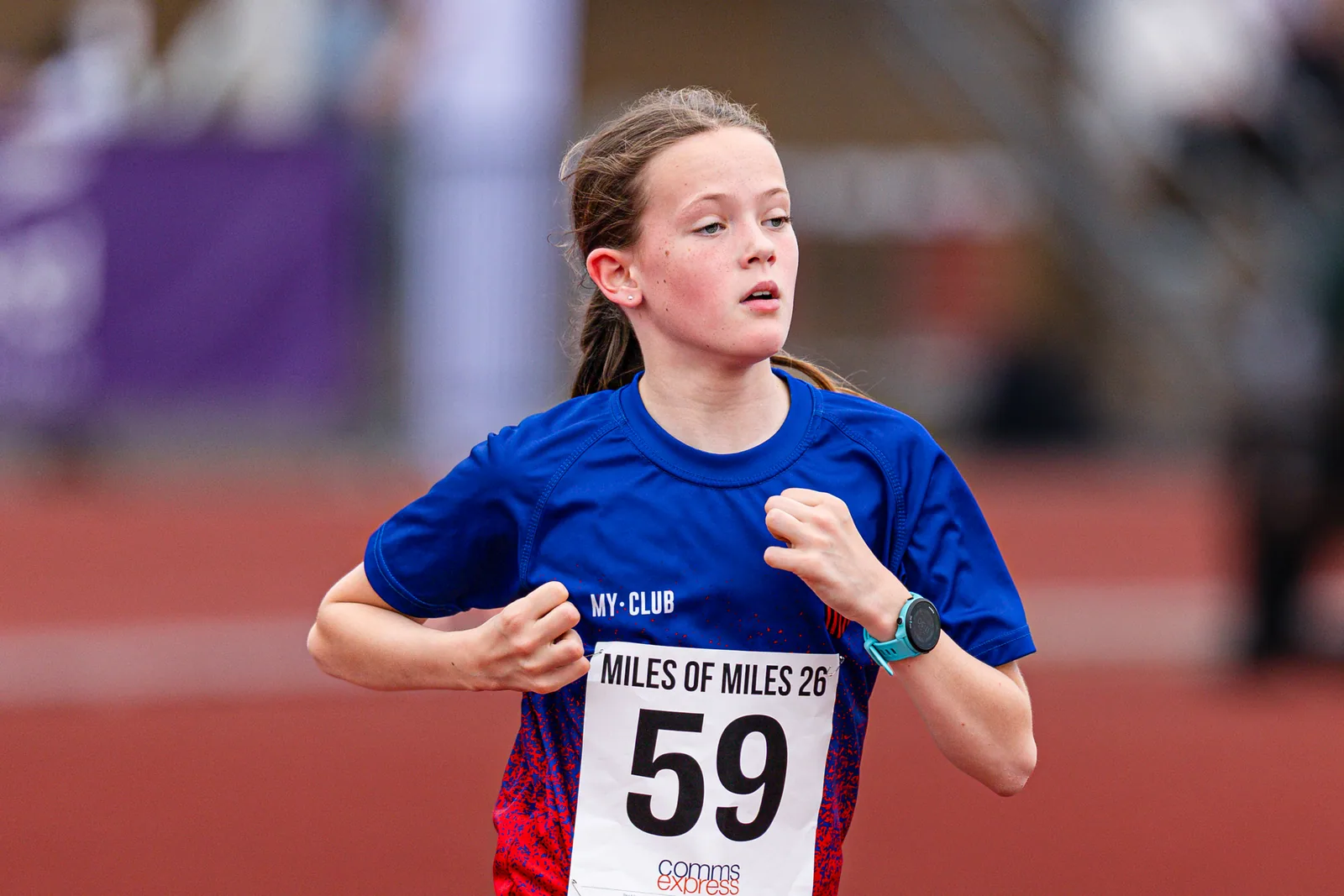 Brentwood Beagles athletes at the Essex Mile Championships, 20 June 2026