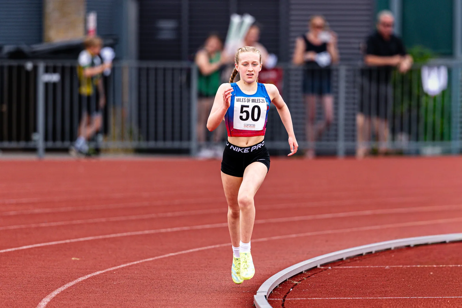 Brentwood Beagles athletes at the Essex Mile Championships, 20 June 2026