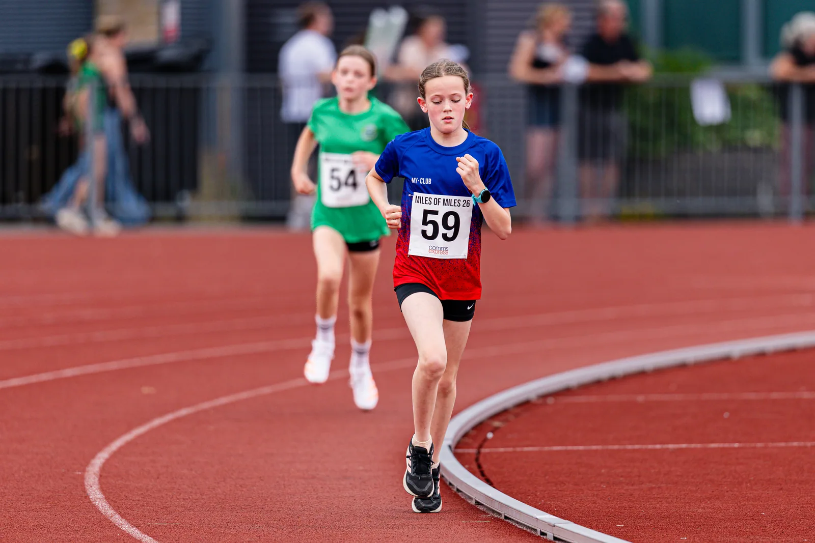 Brentwood Beagles athletes at the Essex Mile Championships, 20 June 2026