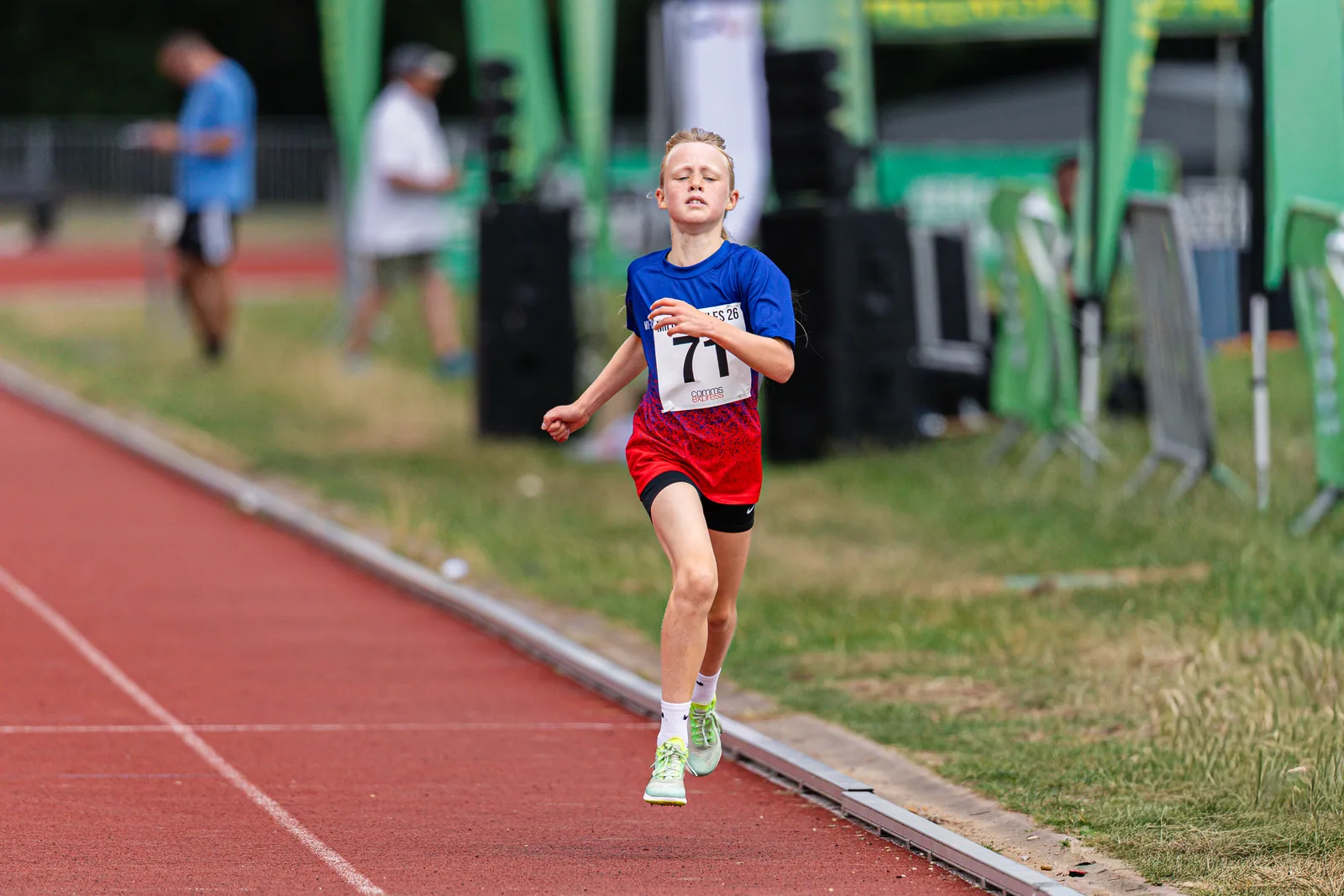Brentwood Beagles athletes at the Essex Mile Championships, 20 June 2026