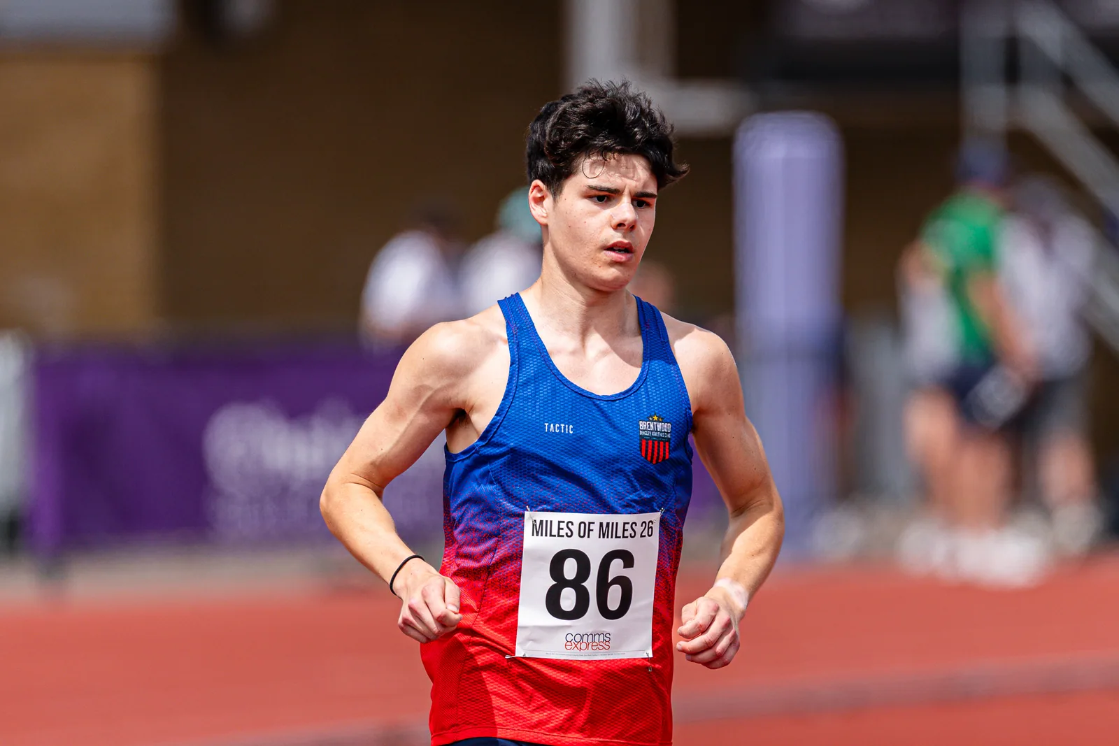 Brentwood Beagles athletes at the Essex Mile Championships, 20 June 2026