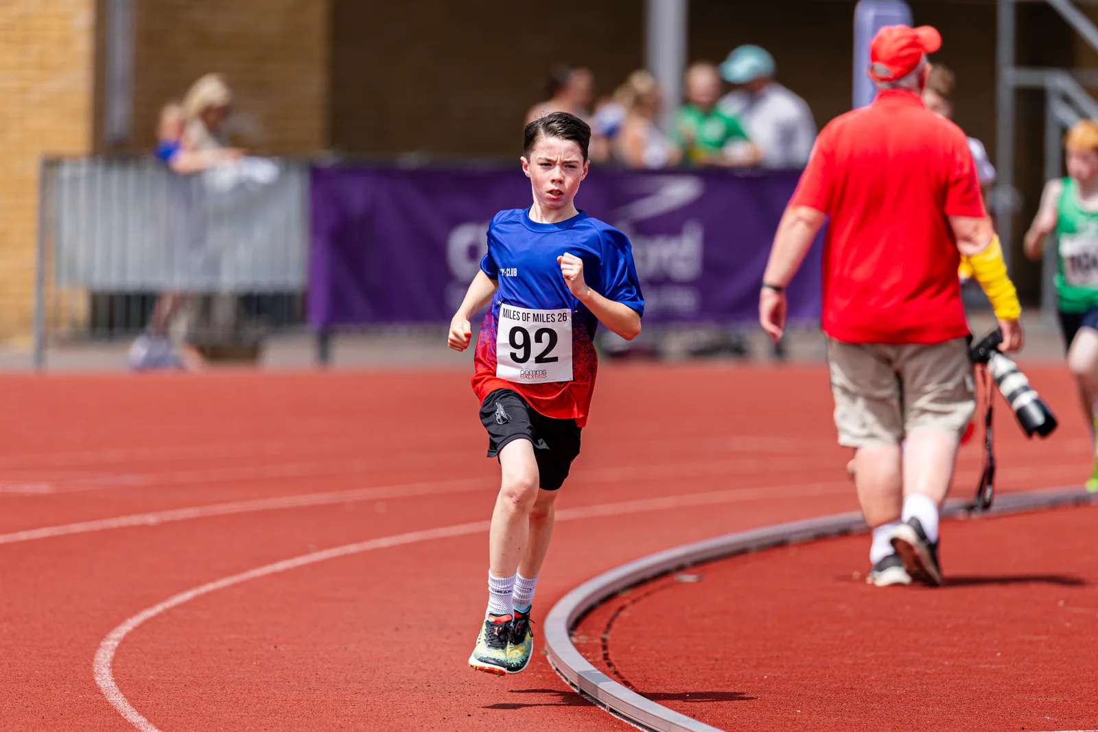 Brentwood Beagles athletes at the Essex Mile Championships, 20 June 2026