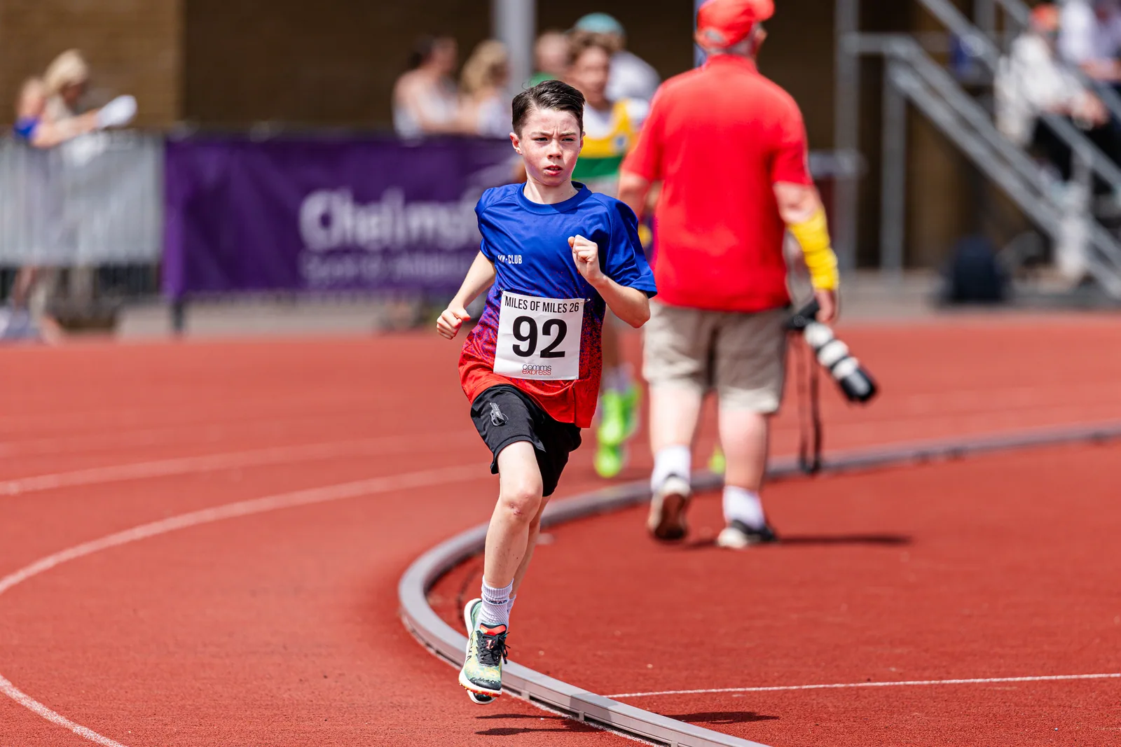Brentwood Beagles athletes at the Essex Mile Championships, 20 June 2026