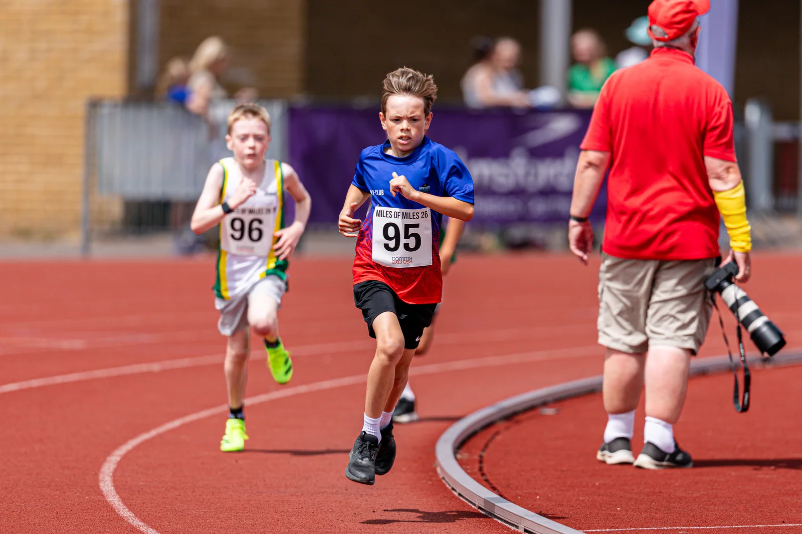 Brentwood Beagles athletes at the Essex Mile Championships, 20 June 2026