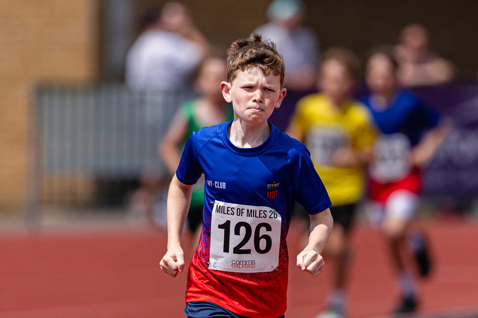 Brentwood Beagles athletes at the Essex Mile Championships, 20 June 2026