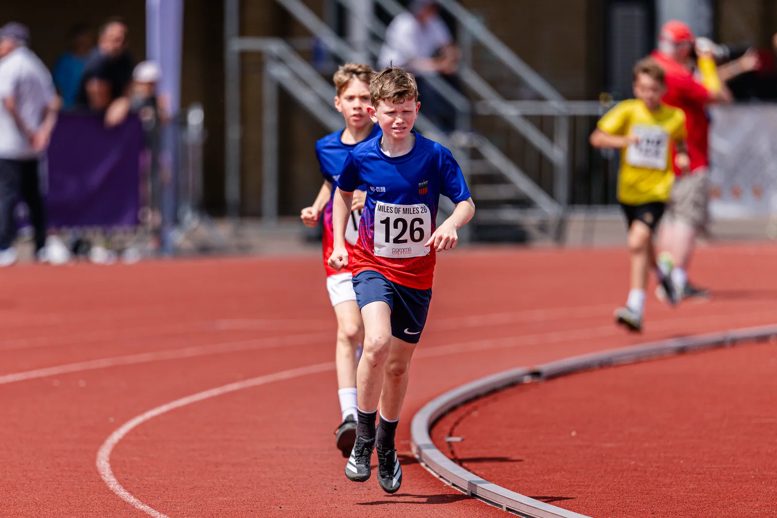 Brentwood Beagles athletes at the Essex Mile Championships, 20 June 2026