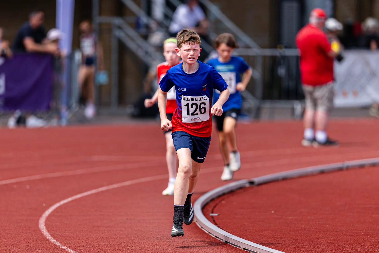 Brentwood Beagles athletes at the Essex Mile Championships, 20 June 2026