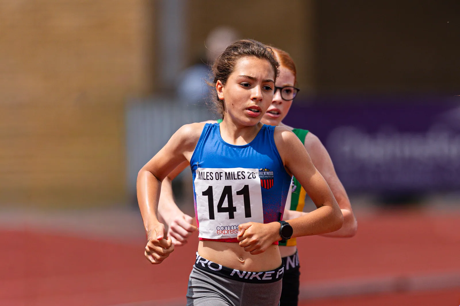 Brentwood Beagles athletes at the Essex Mile Championships, 20 June 2026