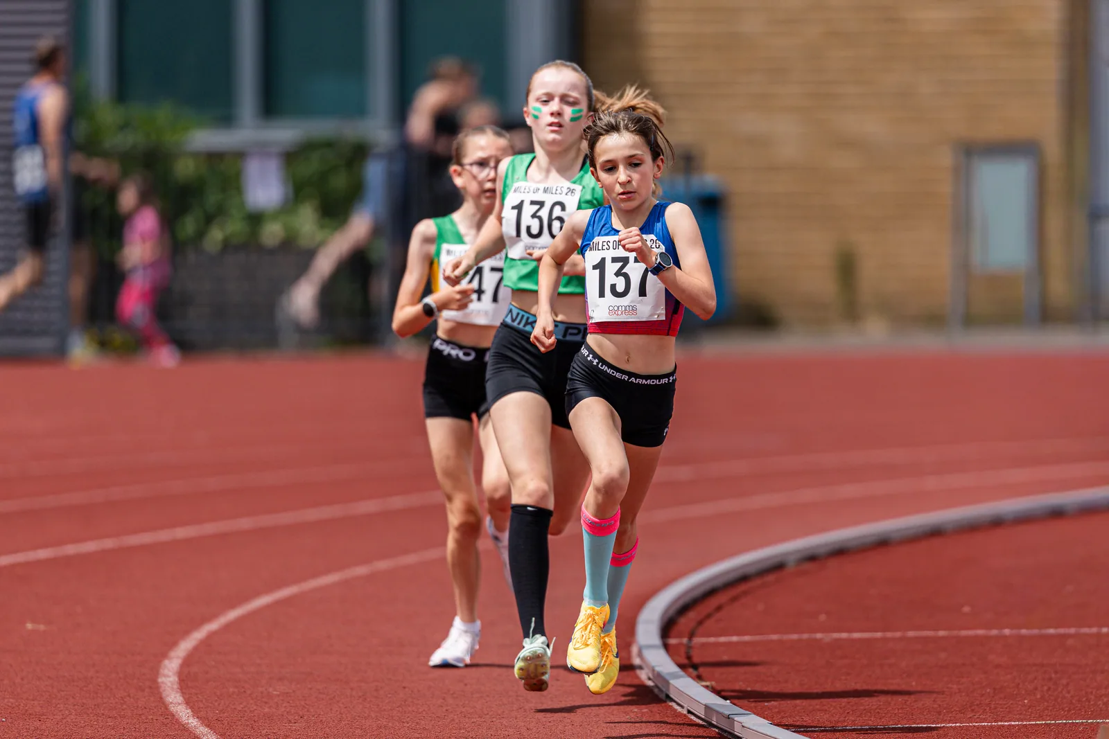 Brentwood Beagles athletes at the Essex Mile Championships, 20 June 2026