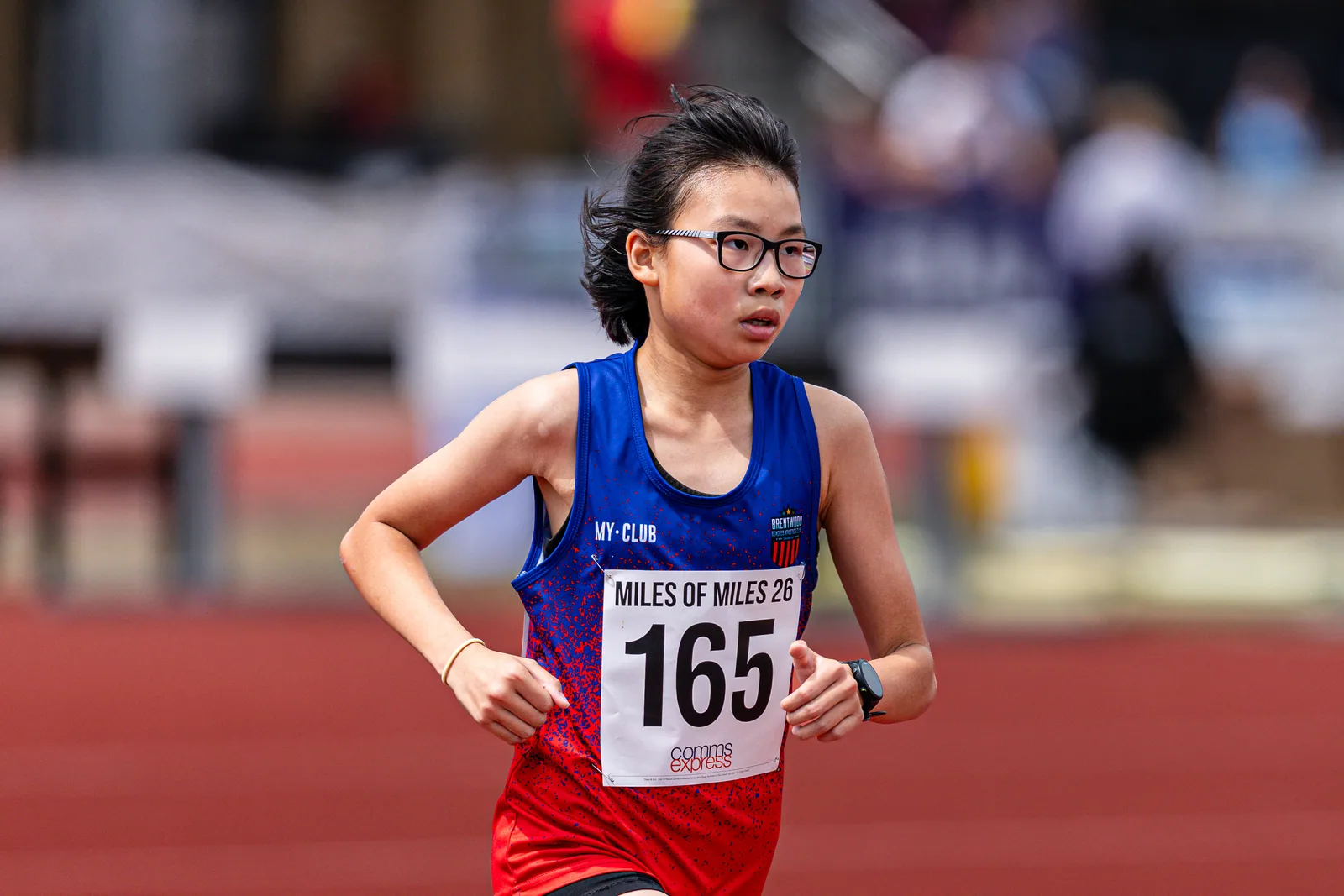 Brentwood Beagles athletes at the Essex Mile Championships, 20 June 2026