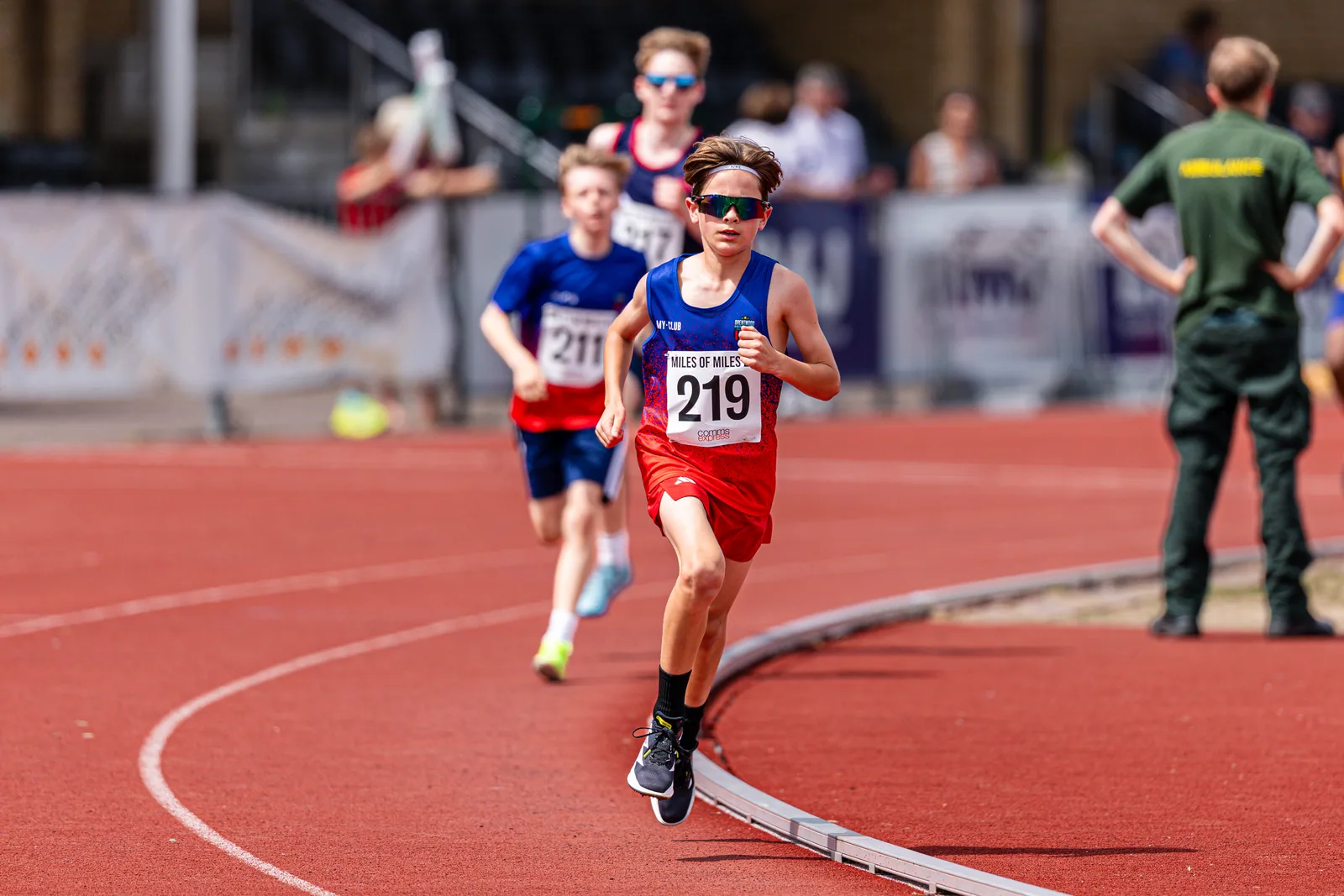 Brentwood Beagles athletes at the Essex Mile Championships, 20 June 2026