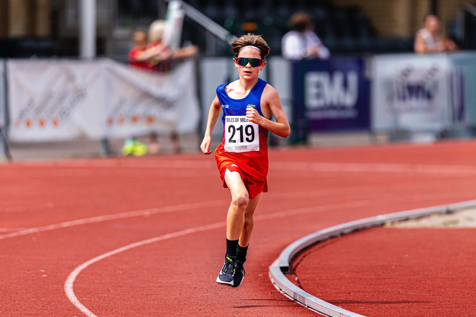 Brentwood Beagles athletes at the Essex Mile Championships, 20 June 2026