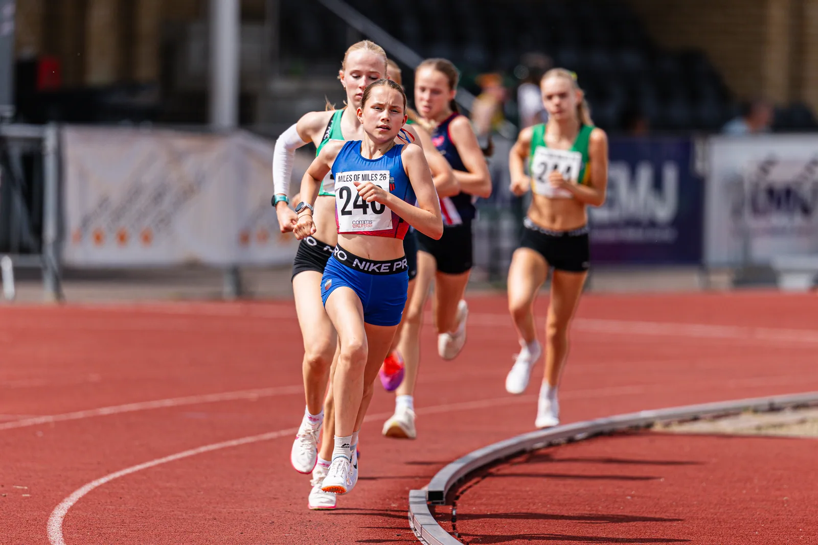 Brentwood Beagles athletes at the Essex Mile Championships, 20 June 2026