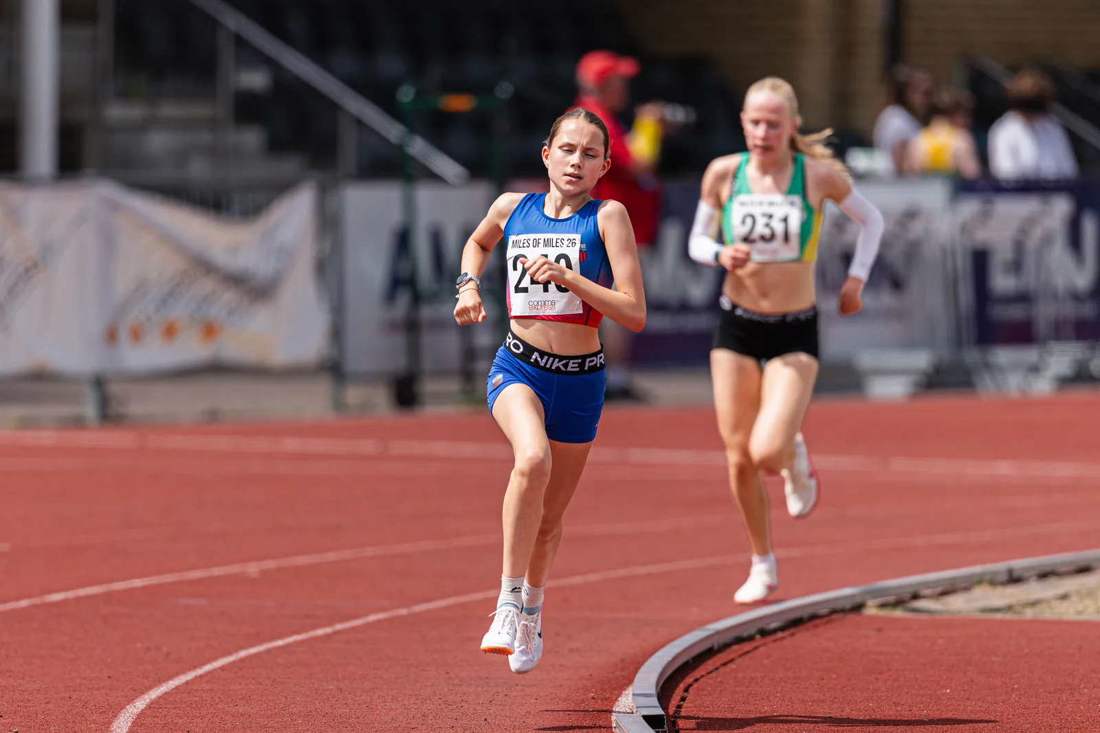 Brentwood Beagles athletes at the Essex Mile Championships, 20 June 2026