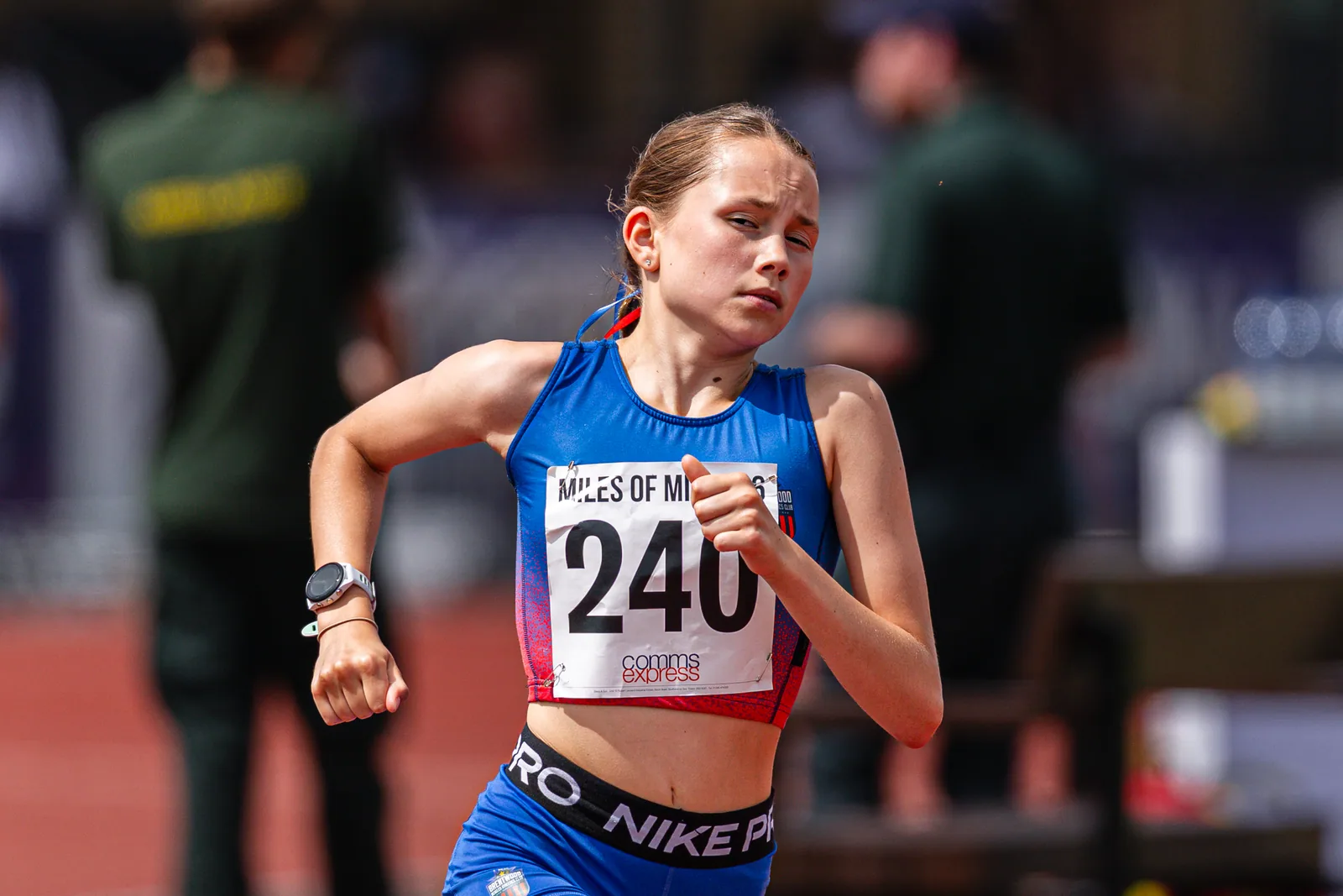 Brentwood Beagles athletes at the Essex Mile Championships, 20 June 2026